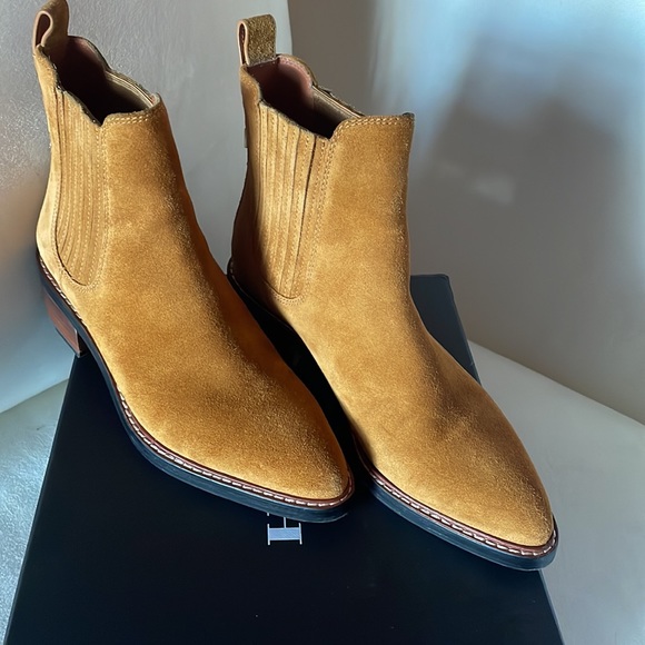 Coach suede ankle boots size 7 - Picture 2 of 10